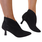 Les Poèmes tronchetto donna camoscio nero www.offidani.it