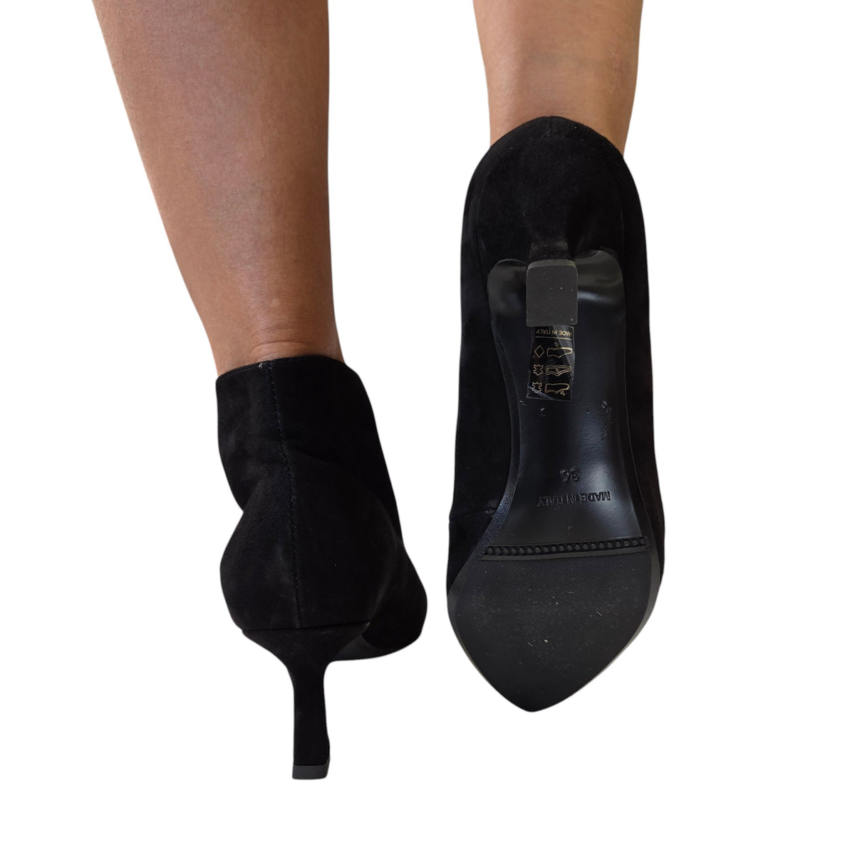 Les Poèmes tronchetto donna camoscio nero www.offidani.it