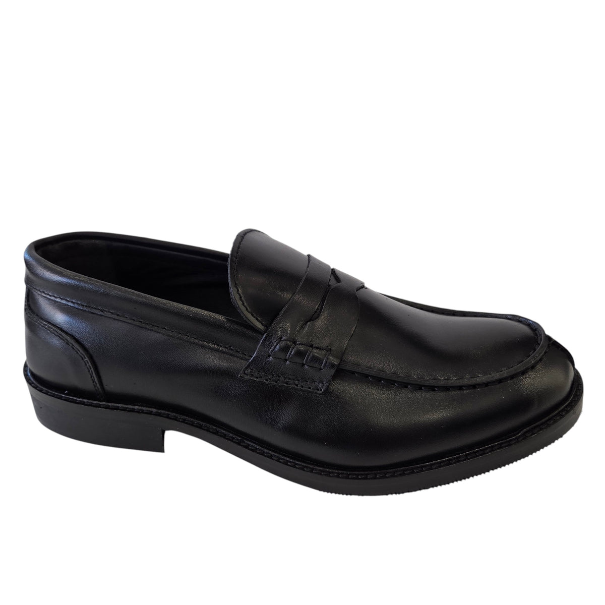 Les Poèmes uomo mocassino pelle nero www.offidani.it