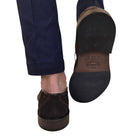 Les Poèmes uomo mocassino camoscio marrone www.offidani.it