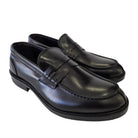 Les Poèmes uomo mocassino pelle nero www.offidani.it