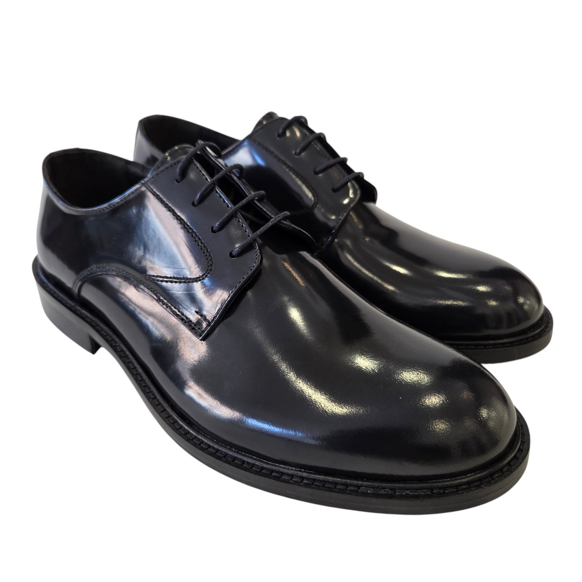 Les Poèmes uomo scarpa elegante pelle blu' www.offidani.it