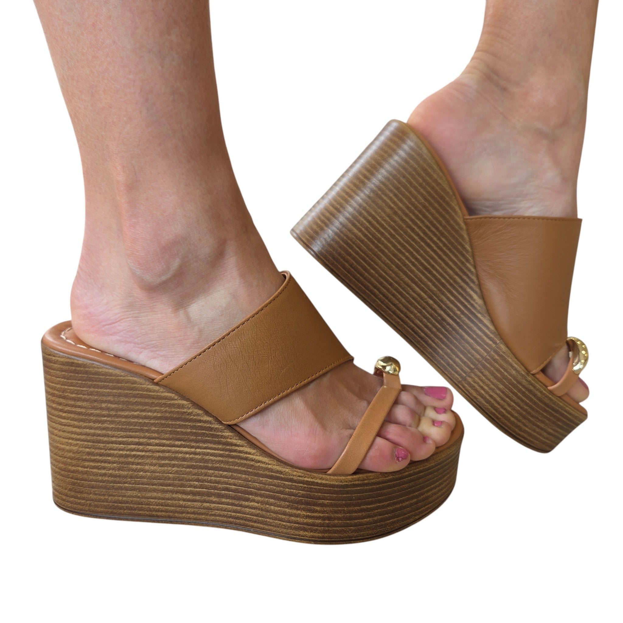 Les Poemes Sandalo Zeppa Infradito Donna www.offidani.it