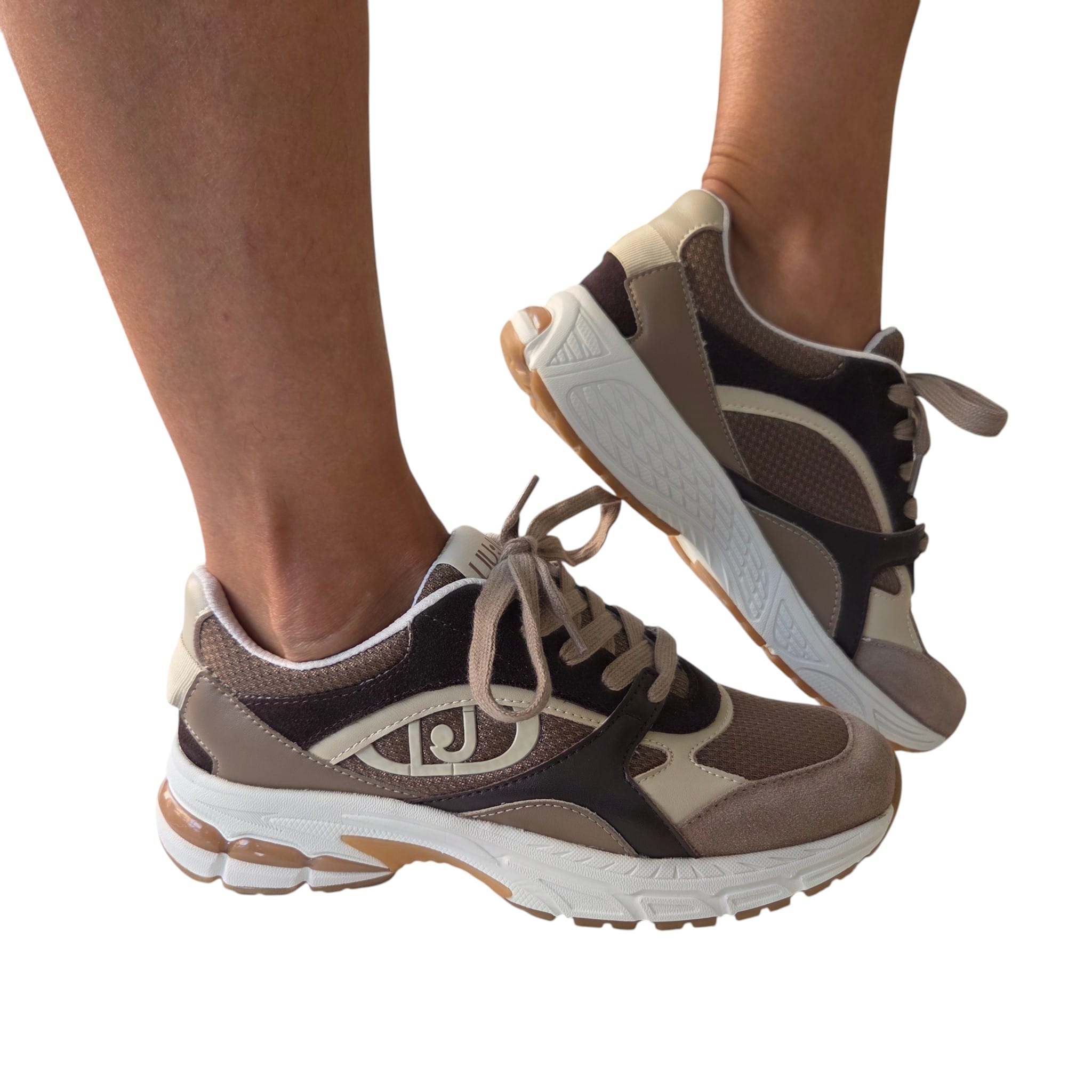 Liu-Jo sneakers donna beige www.offidani.it