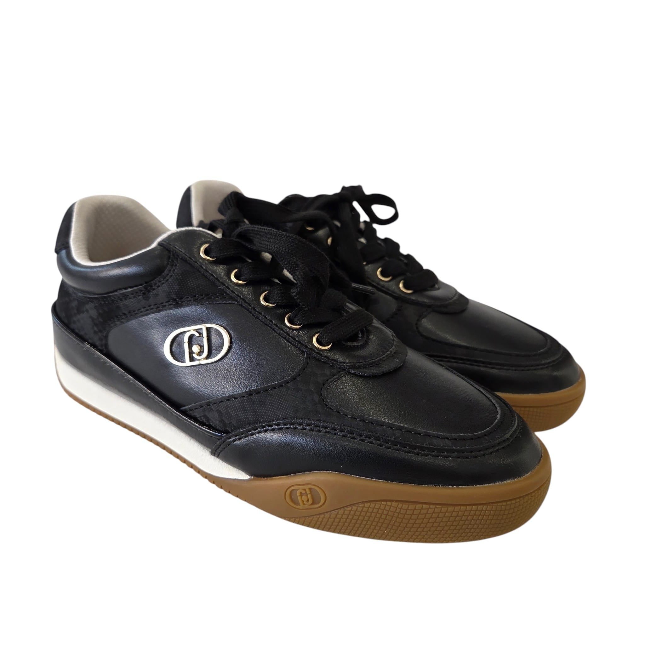 Liu-Jo sneakers donna pelle nera www.offidani.it