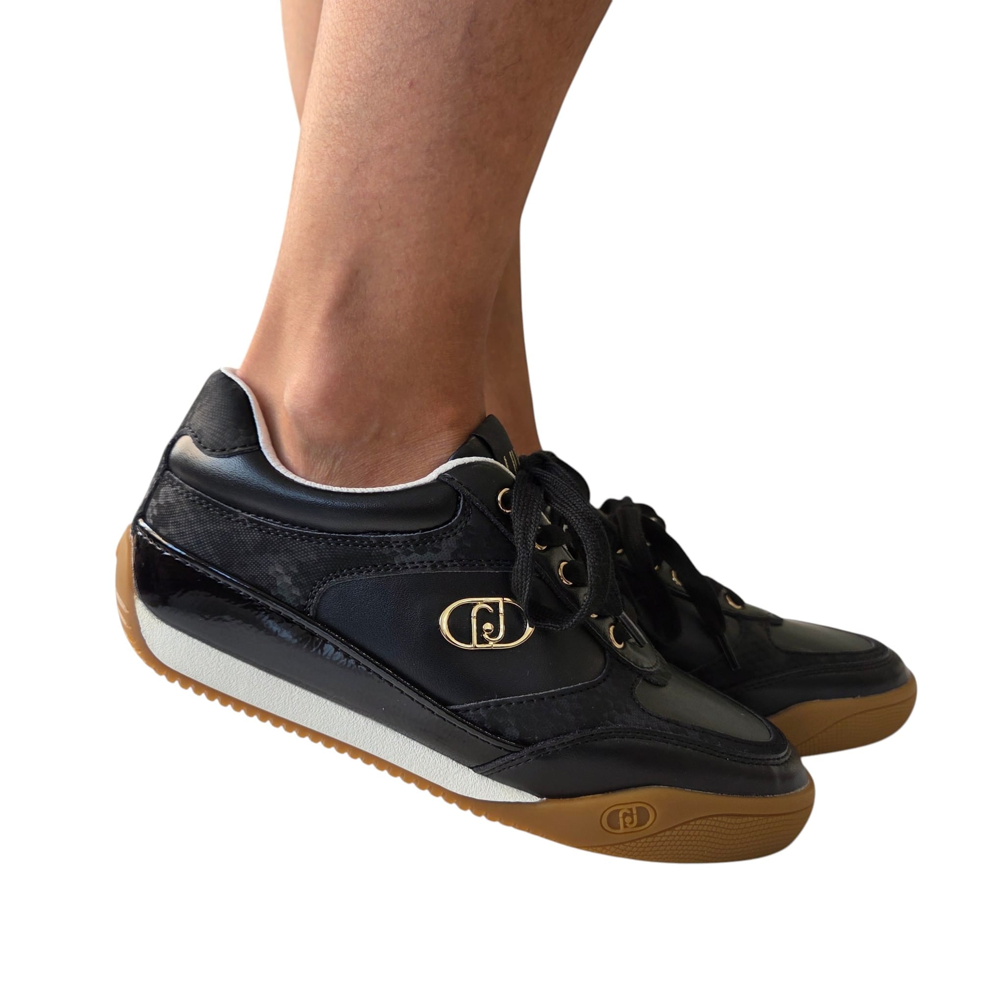 Liu-Jo sneakers donna pelle nera www.offidani.it