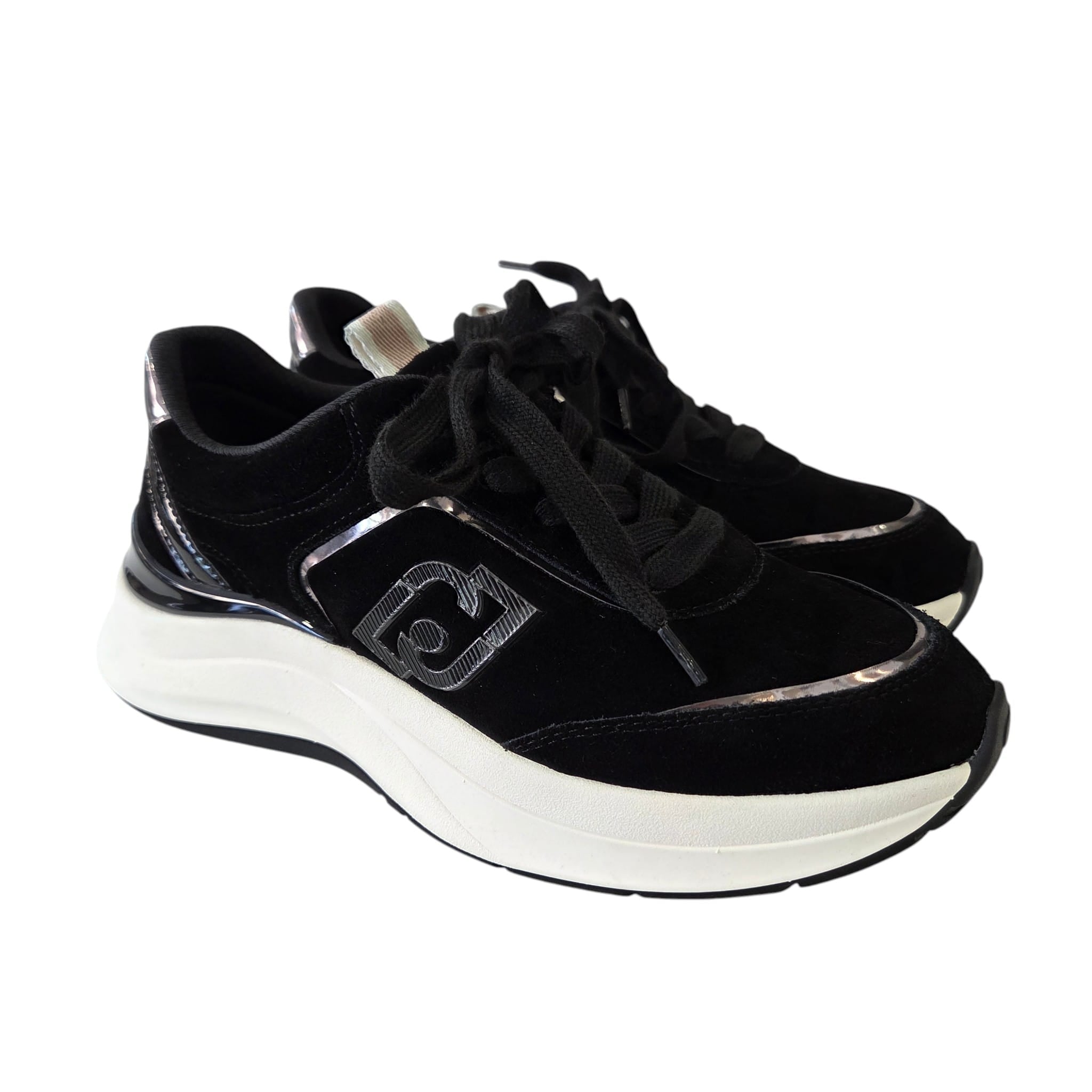 Liu-Jo sneakers donna suede nera www.offidani.it