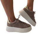 Liu-Jo sneakers donna suede beige www.offidani.it