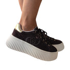 Liu-Jo sneakers donna suede moka www.offidani.it