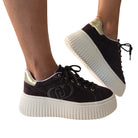 Liu-Jo sneakers donna suede moka www.offidani.it
