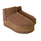Liu-Jo stivaletto donna warm platform cognac www.offidani.it
