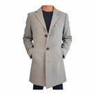 Markup uomo cappotto grigio melange www.offidani.it