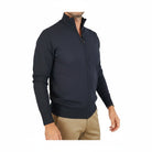 Markup abbigliamento uomo maglioncino blu' con zip www.offidani.it
