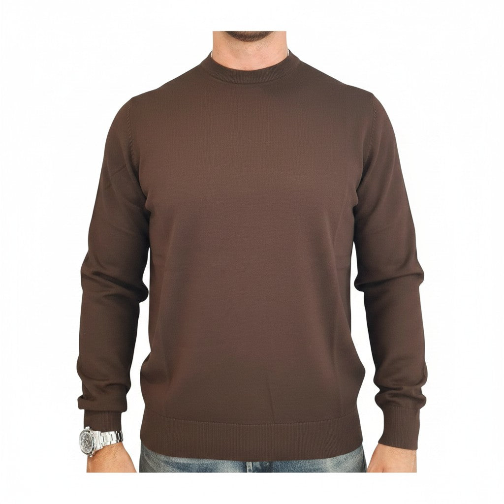 Markup uomo maglioncino marrone www.offidani.it