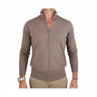 Markup uomo maglioncino tortora con zip www.offidani.it
