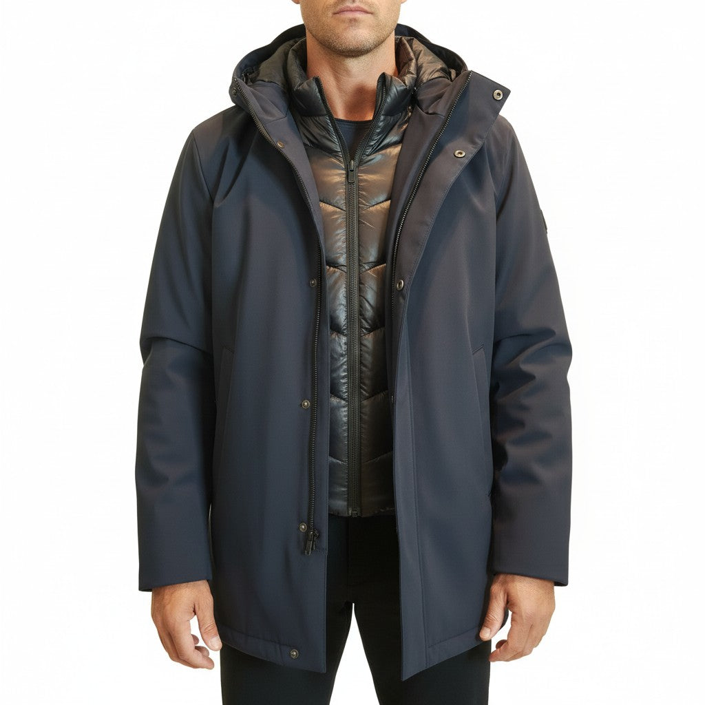 Markup uomo short parka blu' www.offidani.it