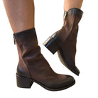 Metisse tronchetto donna nabuk marrone www.offidani.it
