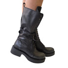Metisse stivale biker donna pelle nero www.offidani.it