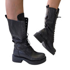 Metisse stivale biker donna pelle nero www.offidani.it