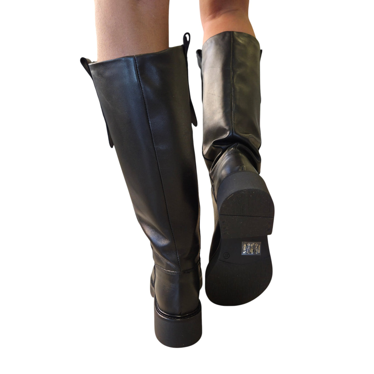 Metisse stivale biker donna pelle nero www.offidani.it