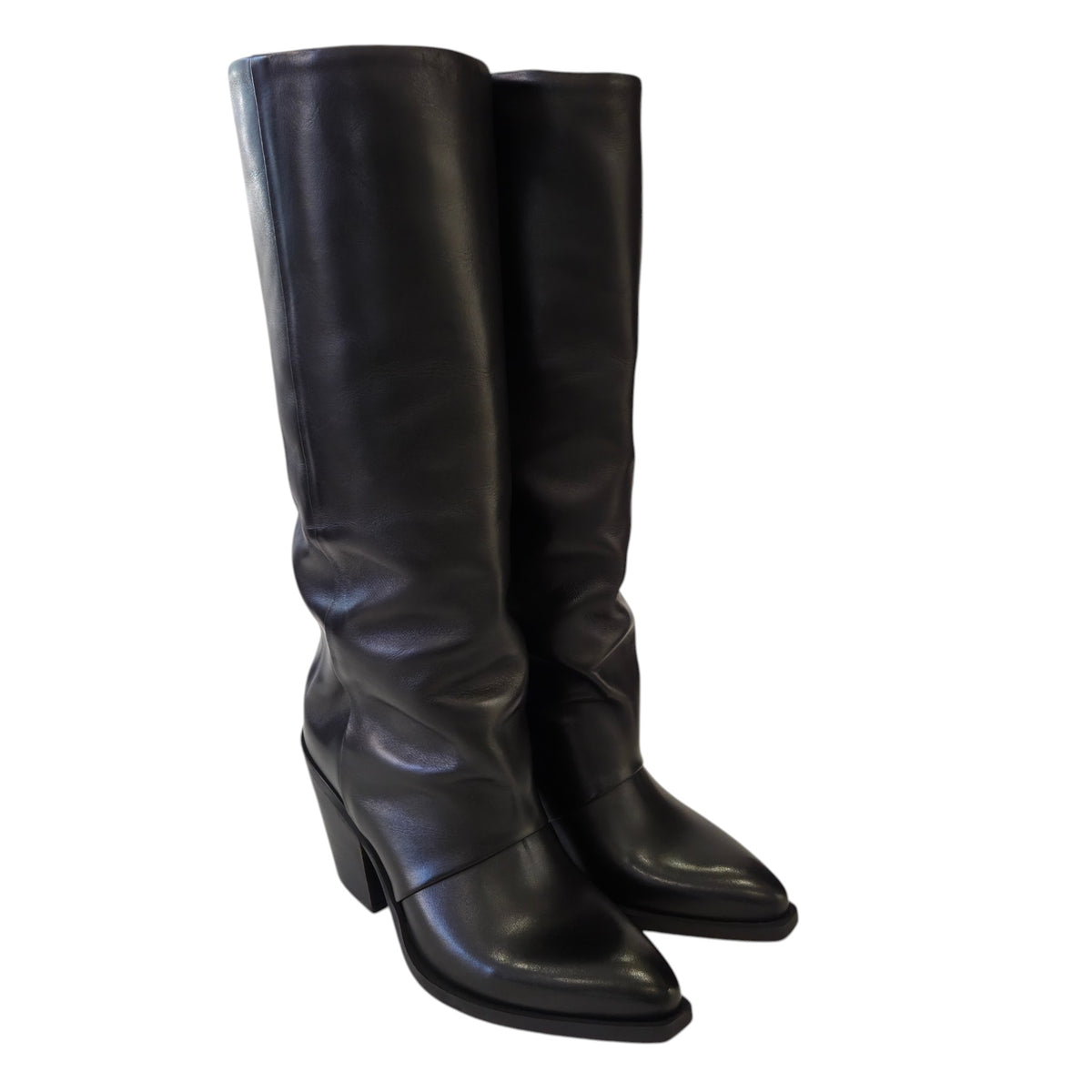 Metisse stivale texano donna pelle nero www.offidani.it