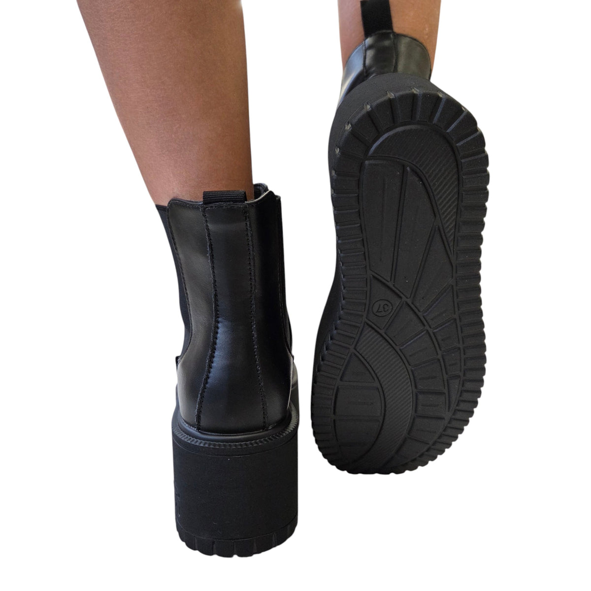 Paciotti 4US stivaletto zeppa donna pelle nero www.offidani.it