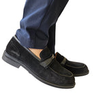 Paciotti 4US mocassino camoscio uomo nero www.offidani.it