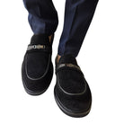 Paciotti 4US mocassino camoscio uomo nero www.offidani.it