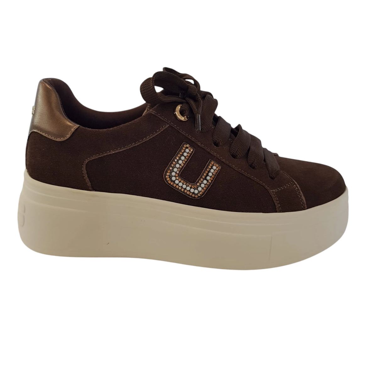 Paciotti 4US sneakers donna camoscio marrone www.offidani.it