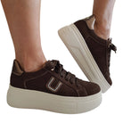 Paciotti 4US sneakers donna camoscio marrone www.offidani.it