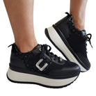Paciotti 4US sneakers donna nera www.offidani.it