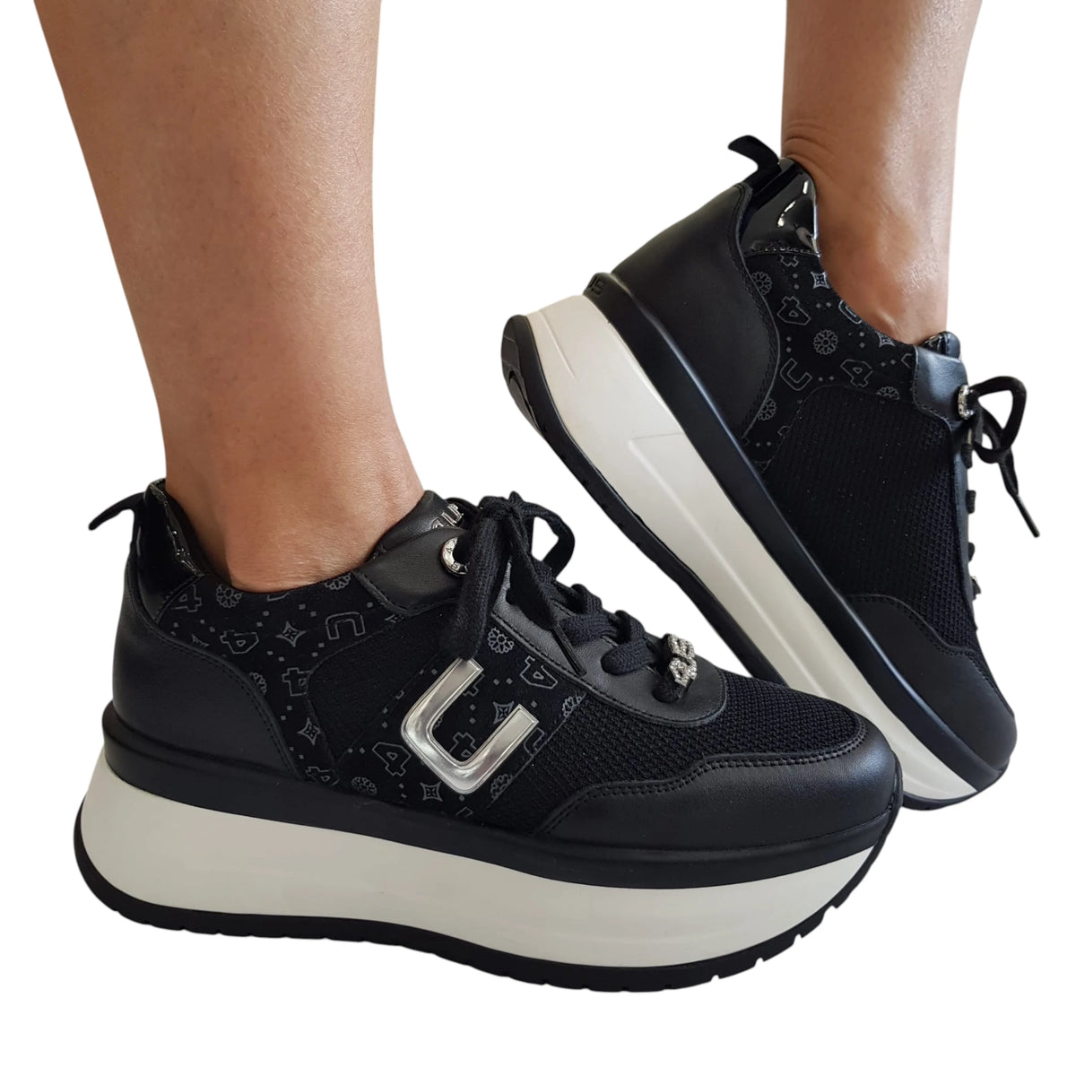 Paciotti 4US sneakers donna nera www.offidani.it