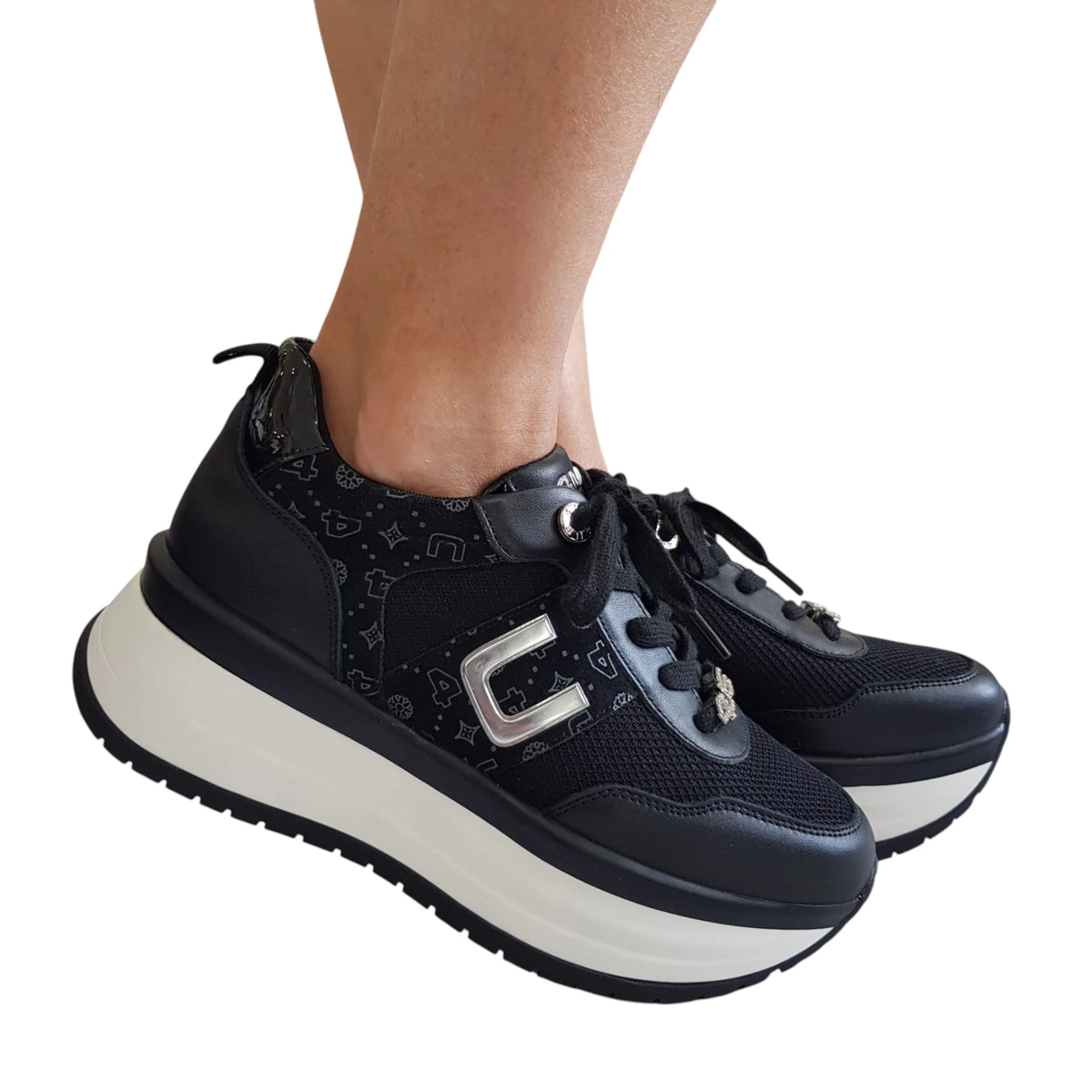 Paciotti 4US sneakers donna nera www.offidani.it