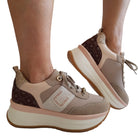 Paciotti 4US sneakers donna beige www.offidani.it