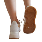 Paciotti 4US sneakers donna beige www.offidani.it
