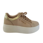 Paciotti 4US sneakers donna beige www.offidani.it