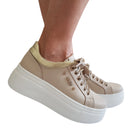 Paciotti 4US sneakers donna beige www.offidani.it
