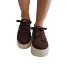 Paciotti 4US sneakers donna camoscio marrone www.offidani.it