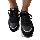 Paciotti 4US sneakers donna camoscio nero www.offidani.it