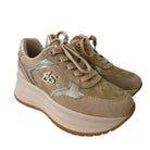 Paciotti 4US sneakers donna beige www.offidani.it
