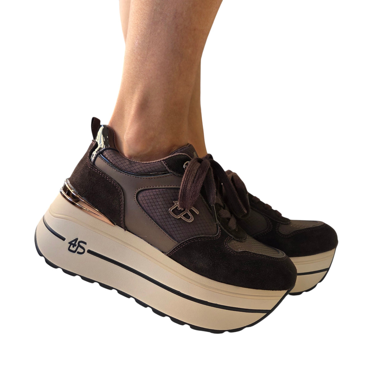 Paciotti 4US sneakers donna marrone www.offidani.it