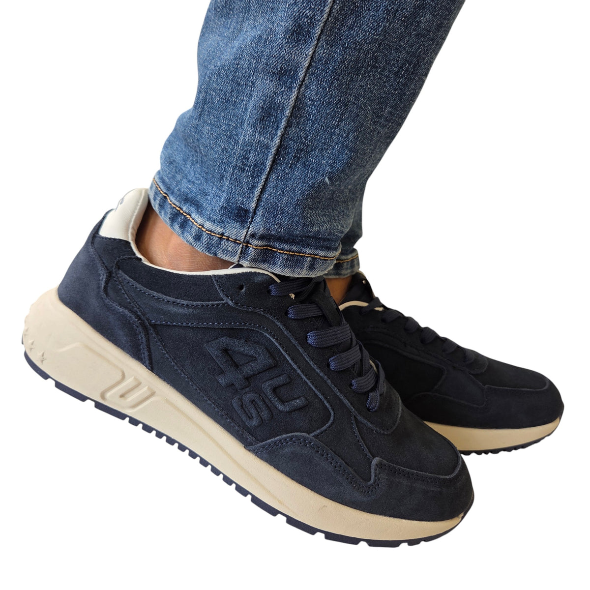 Paciotti 4US sneakers uomo camoscio blu' www.offidani.it