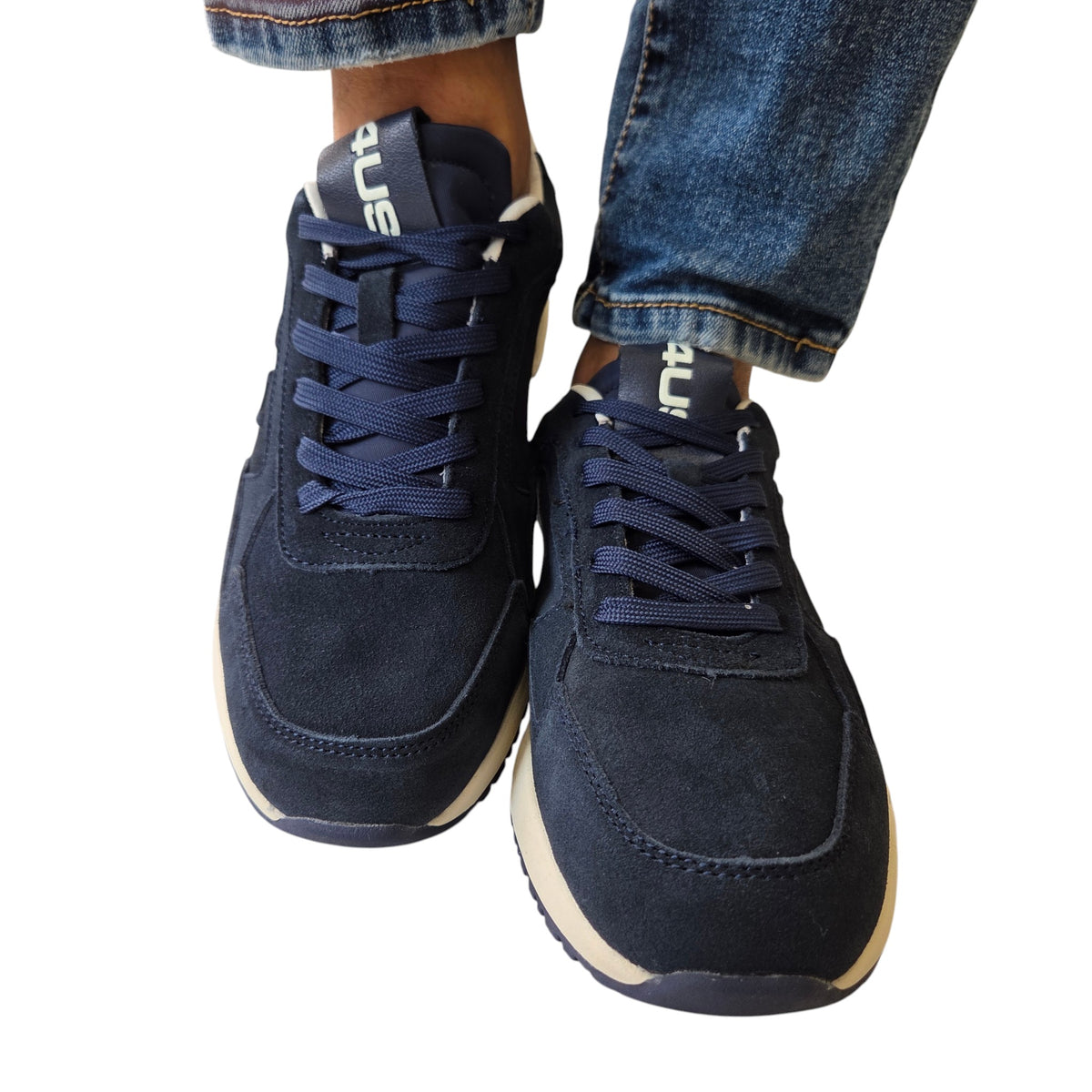 Paciotti 4US sneakers uomo camoscio blu' www.offidani.it
