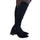 Paciotti 4US stivale donna camoscio nero www.offidani.it