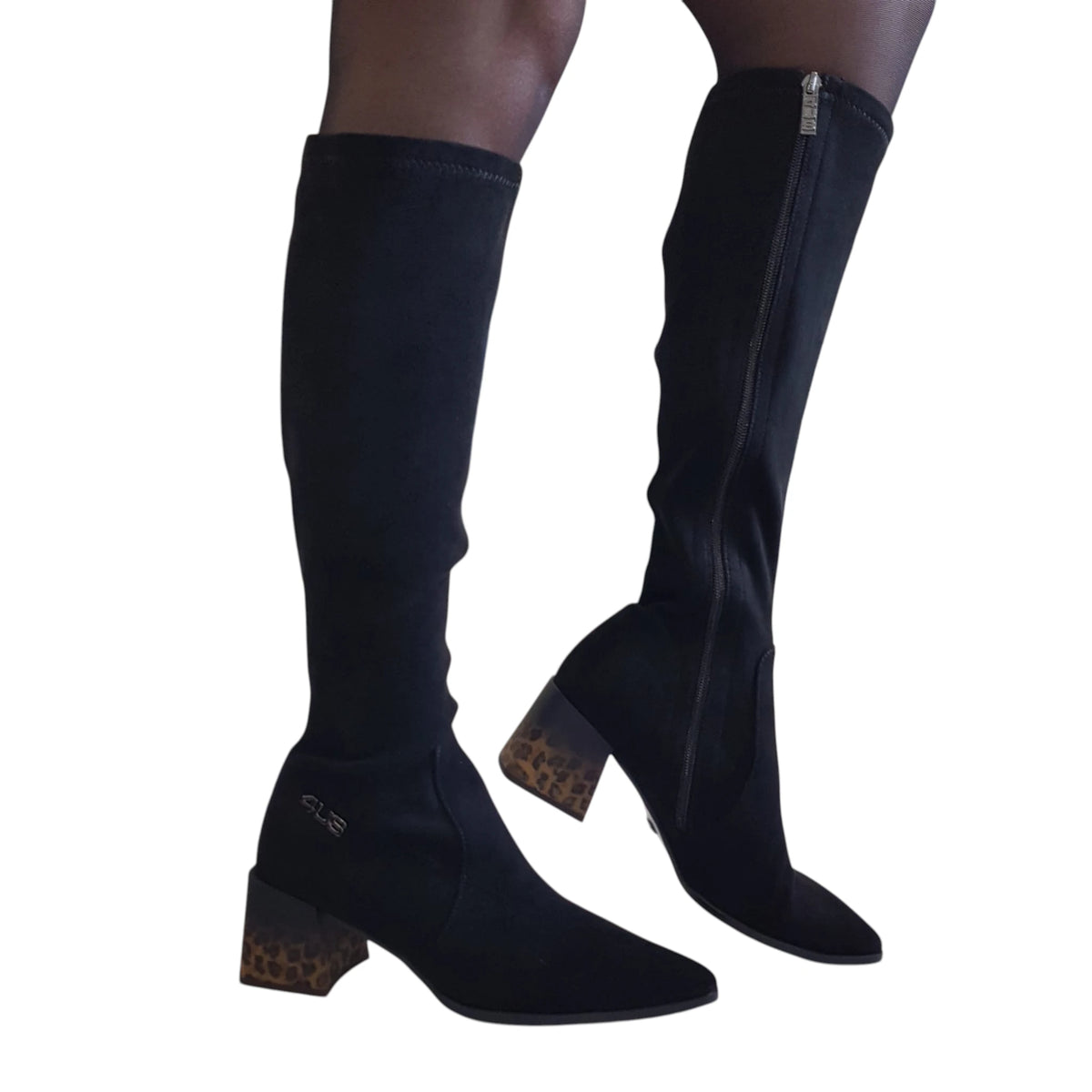 Paciotti 4US stivale donna camoscio nero www.offidani.it