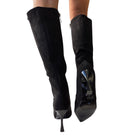 Paciotti 4US stivale donna camoscio nero www.offidani.it