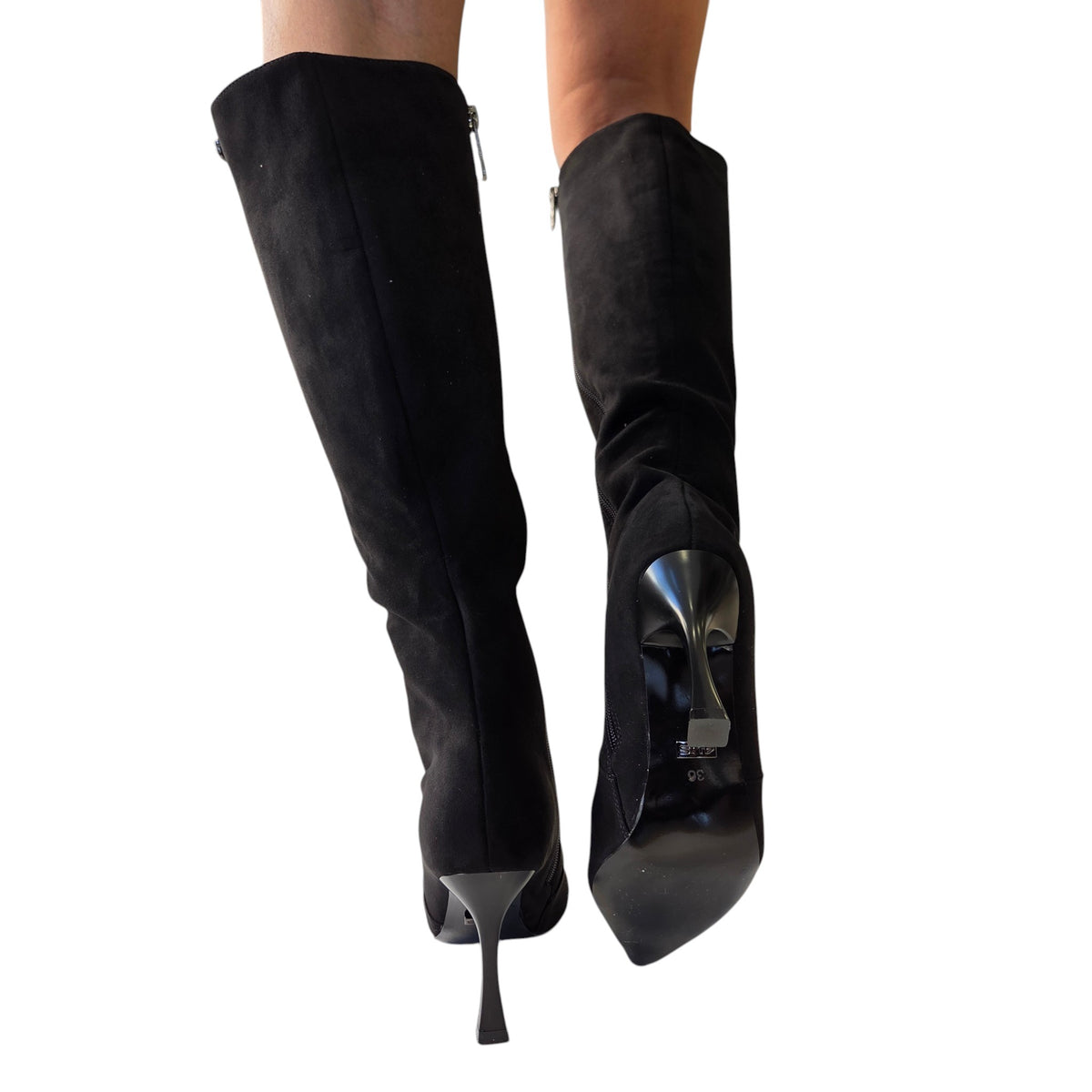 Paciotti 4US stivale donna camoscio nero www.offidani.it