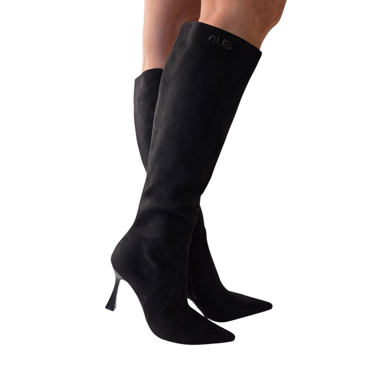 Paciotti 4US stivale donna camoscio nero www.offidani.it