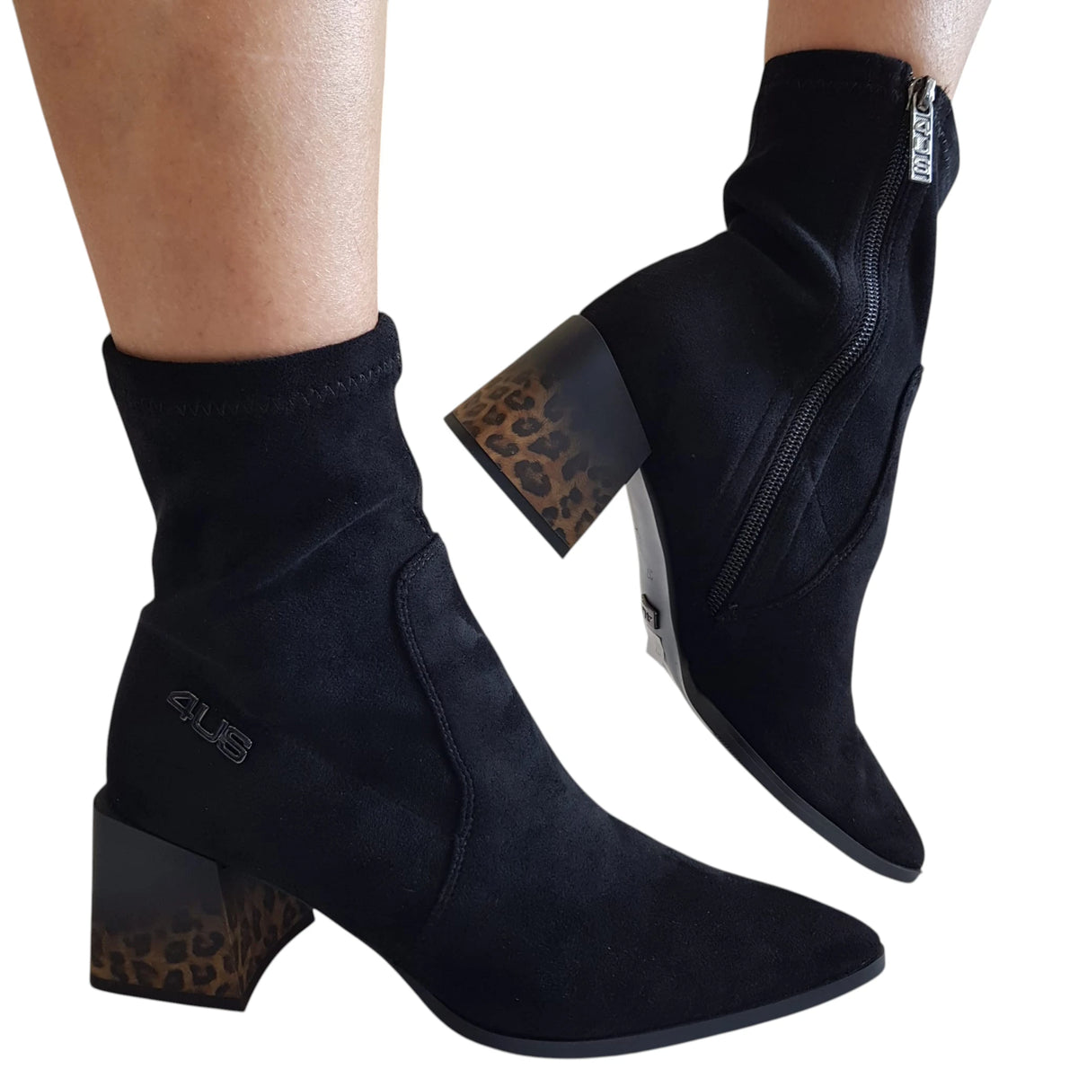 Paciotti 4US stivaletto donna camoscio nero www.offidani.it