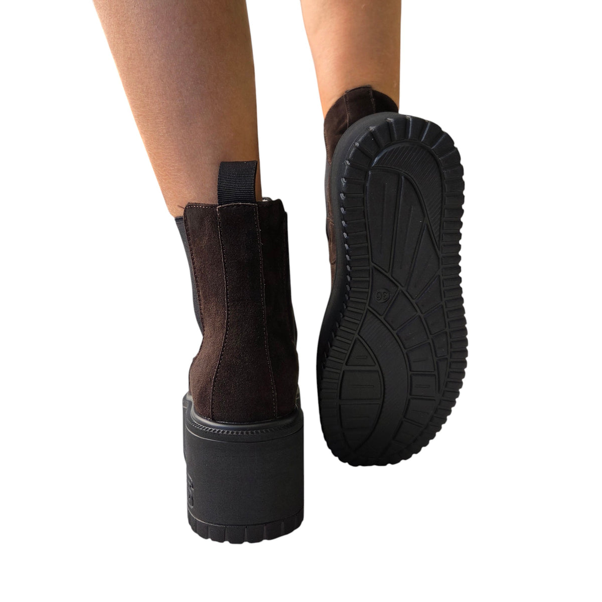 Paciotti 4US stivaletto zeppa donna camoscio marrone www.offidani.it